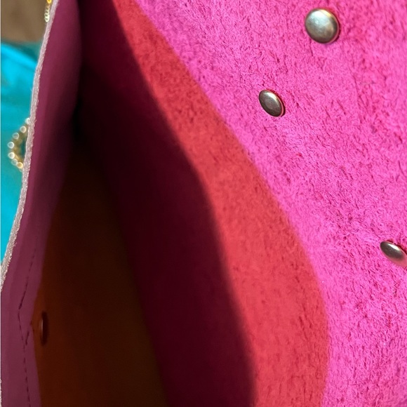 100% Leather envelope, crossbody - Picture 4 of 5